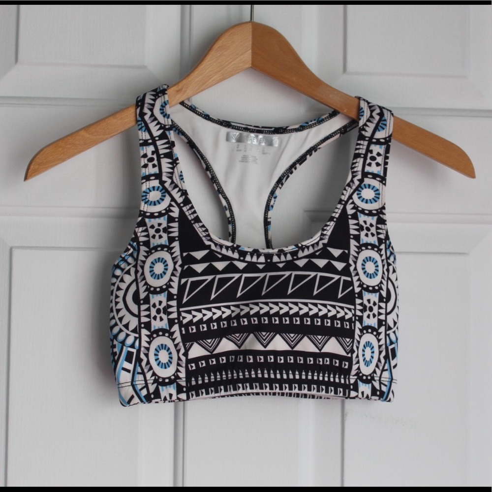 F21 pattern swim top